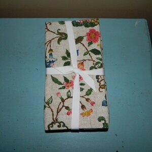 Williams Sonoma Provencal Floral Dinner Napkin Set of 4